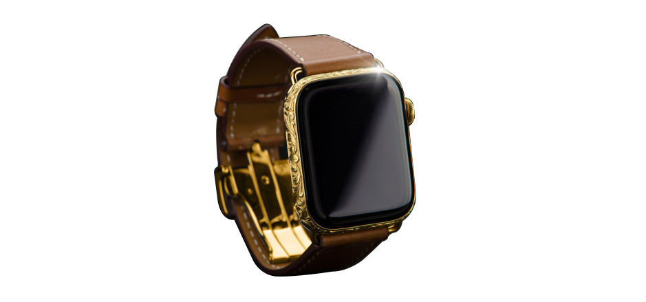Apple iWatch Gold 24k (Золото) кожа